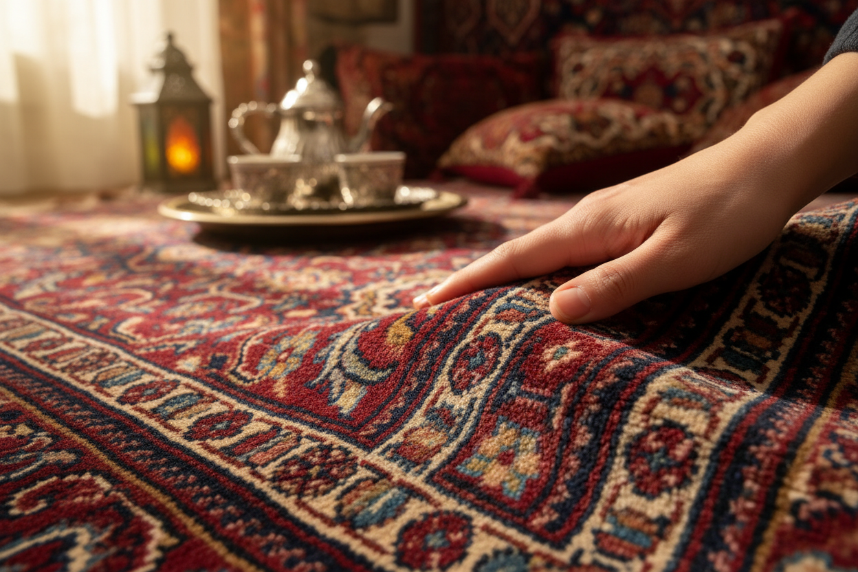 A Experiência Sensorial dos Tapetes Persas e Orientais: Muito Além da Decoração