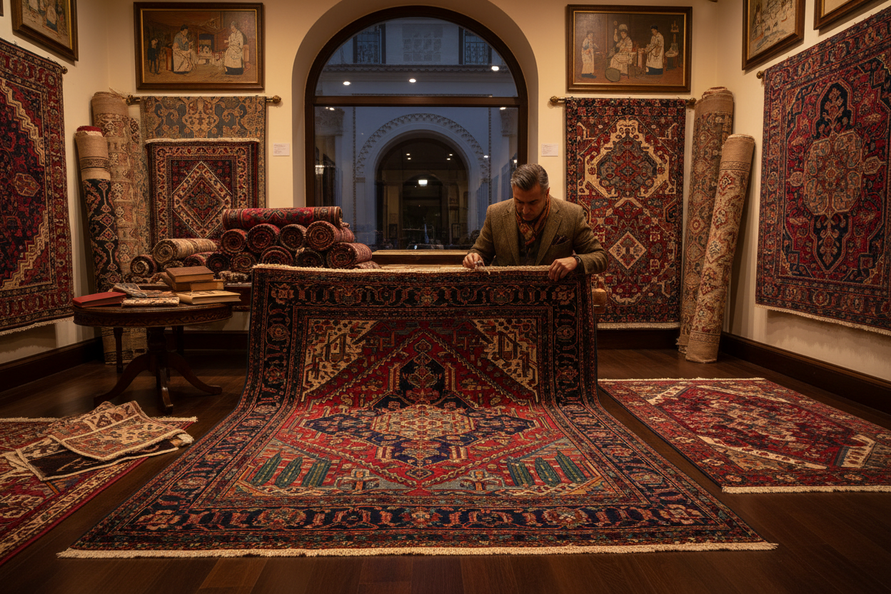 O Olhar do Colecionador: Como a Chão Persa Raridades Seleciona Cada Tapete do Seu Acervo