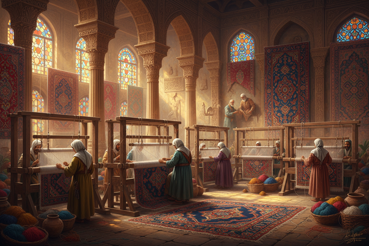 História dos Tapetes Persas: Uma Jornada de 2.500 Anos de Arte e Tradição