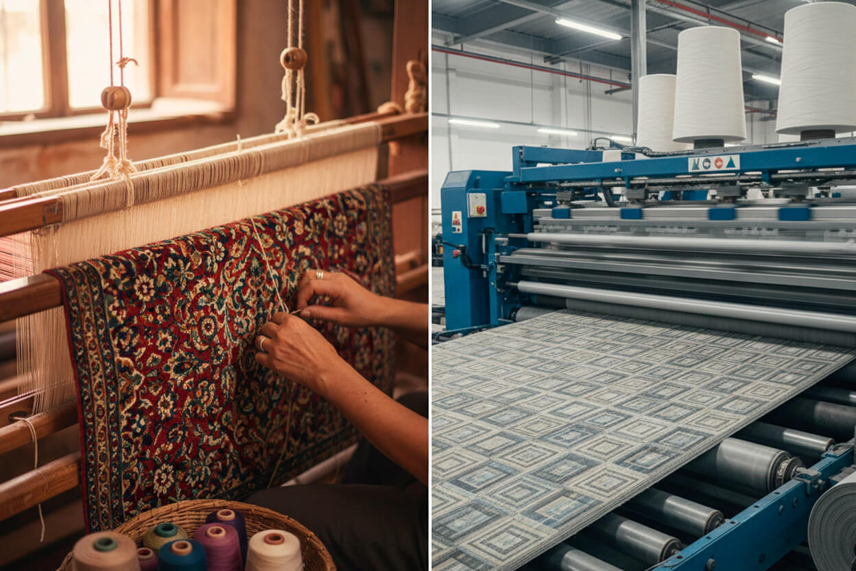 Tapete Artesanal ou Industrializado? Entenda a Diferença e Saiba Por Que os Tapetes Orientais São Únicos