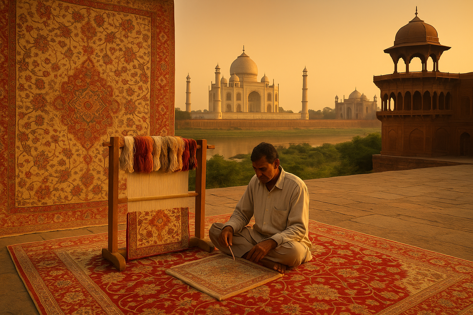 A Tapeçaria na Índia: Alta Arte Manual que Ultrapassa Fronteiras