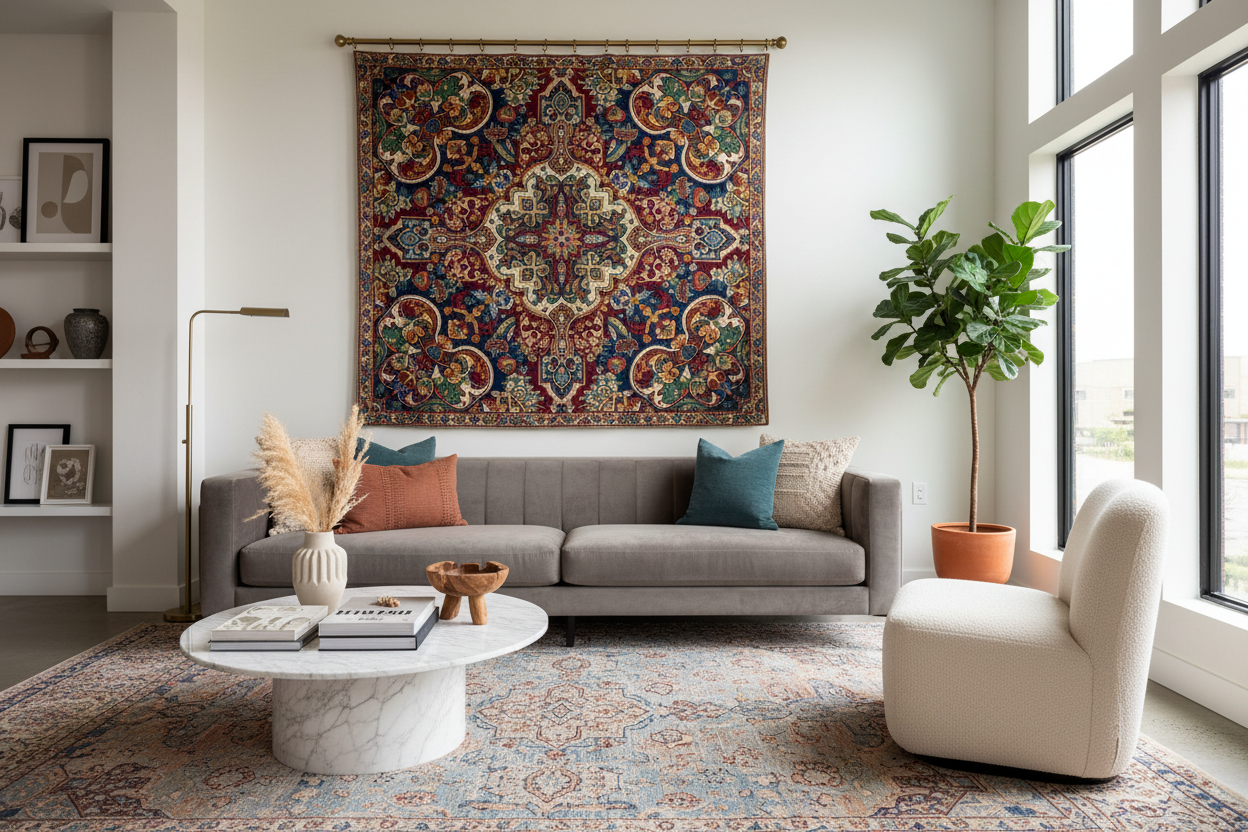 Tapeçaria na Parede, Alma no Ambiente: A Grande Tendência de Decoração de 2026
