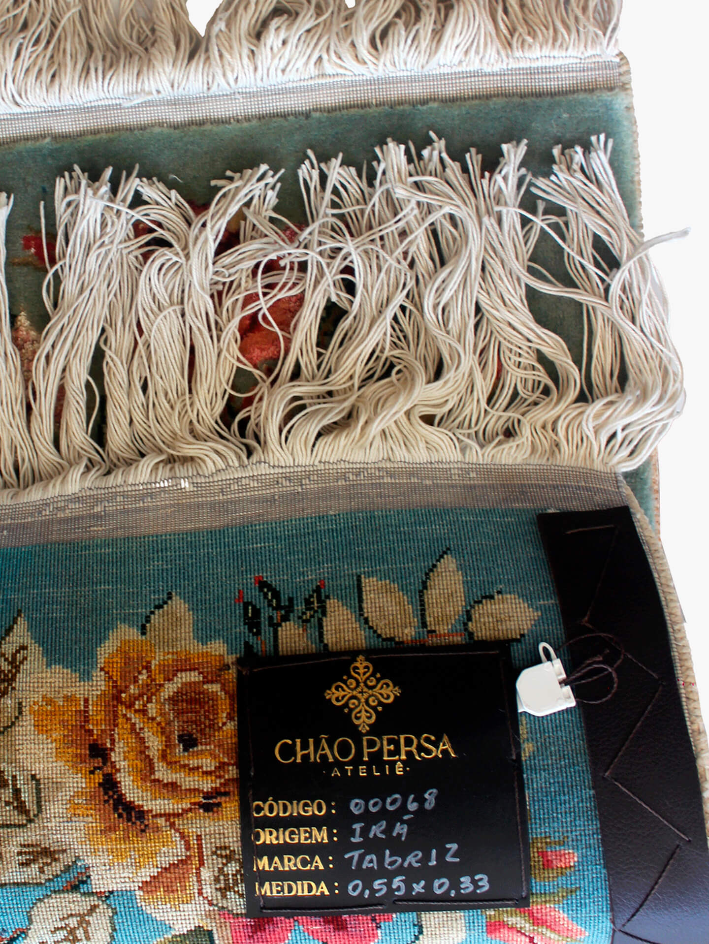 Tapete Persa Tabriz Floral 55x33cm