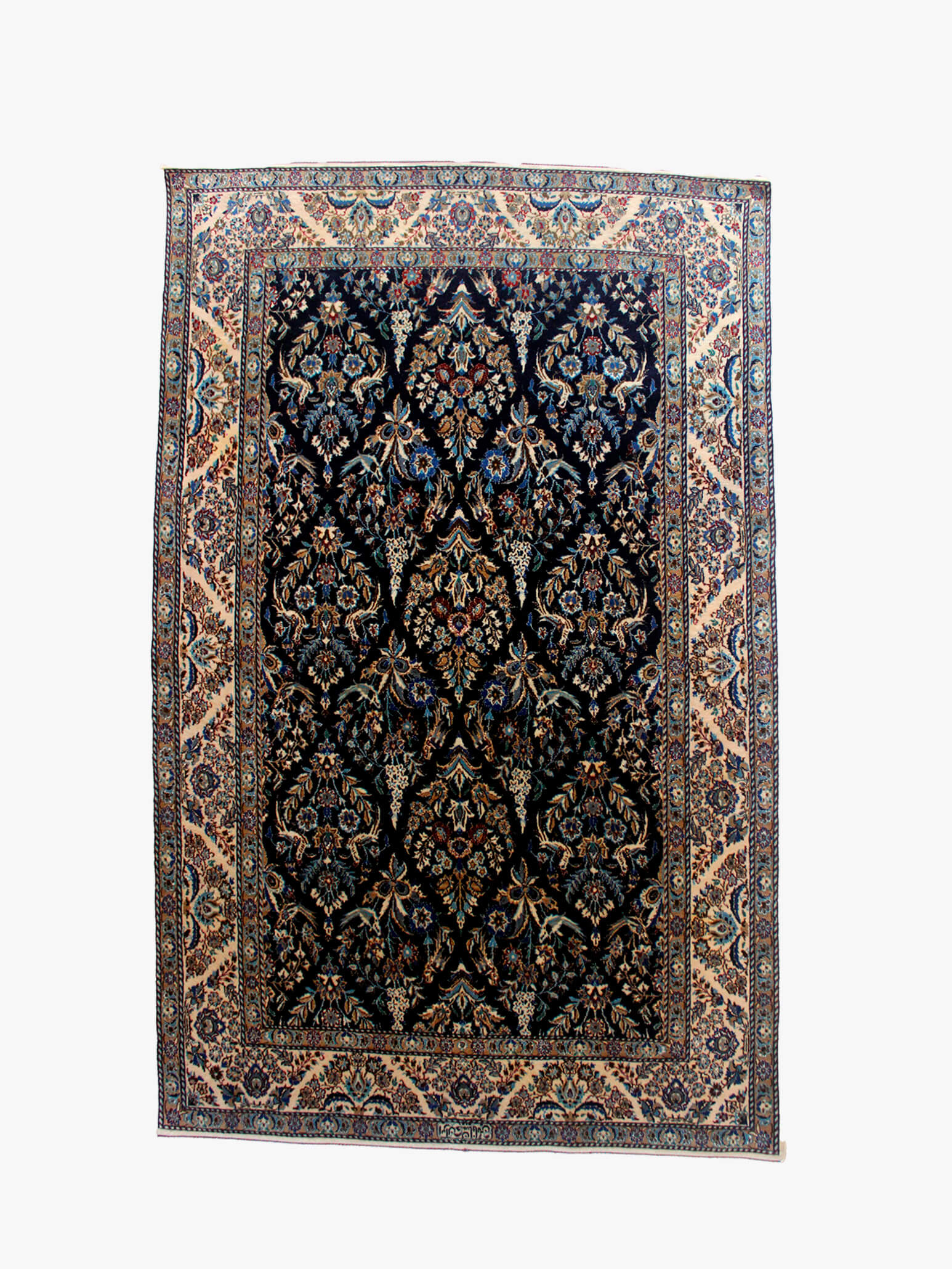 Dupla de Tapetes Nain “Habibian” (204×126cm e 202x130cm)