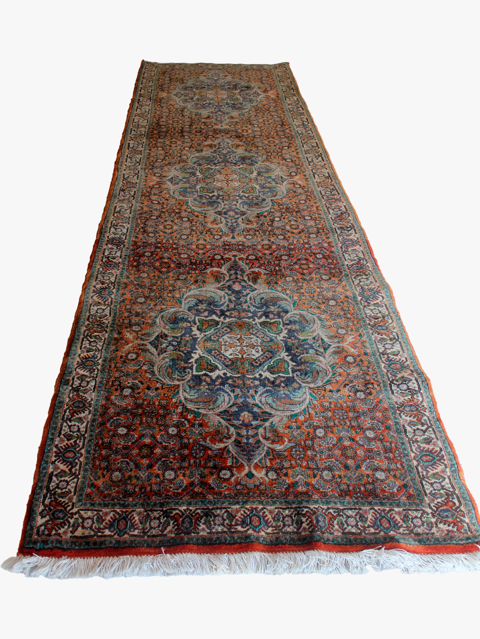 Passadeira Bidjar Trama de Ferro 316x90cm
