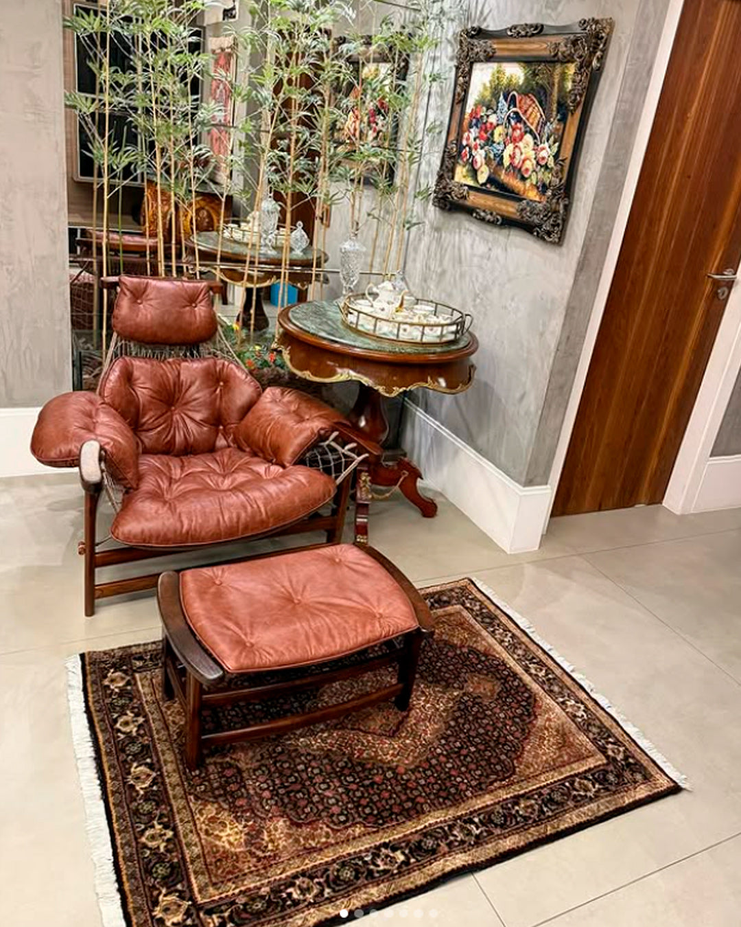 Tapete Persa Tabriz Mahi 132x98cm