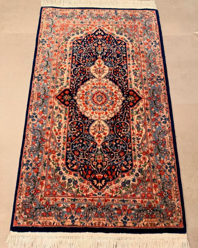 Tapete Persa Kirman - Elegância Clássica Iraniana 157×93cm