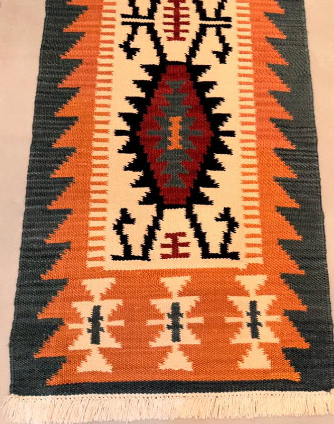 Kilim Tribal - Geometria Ancestral 259×77cm