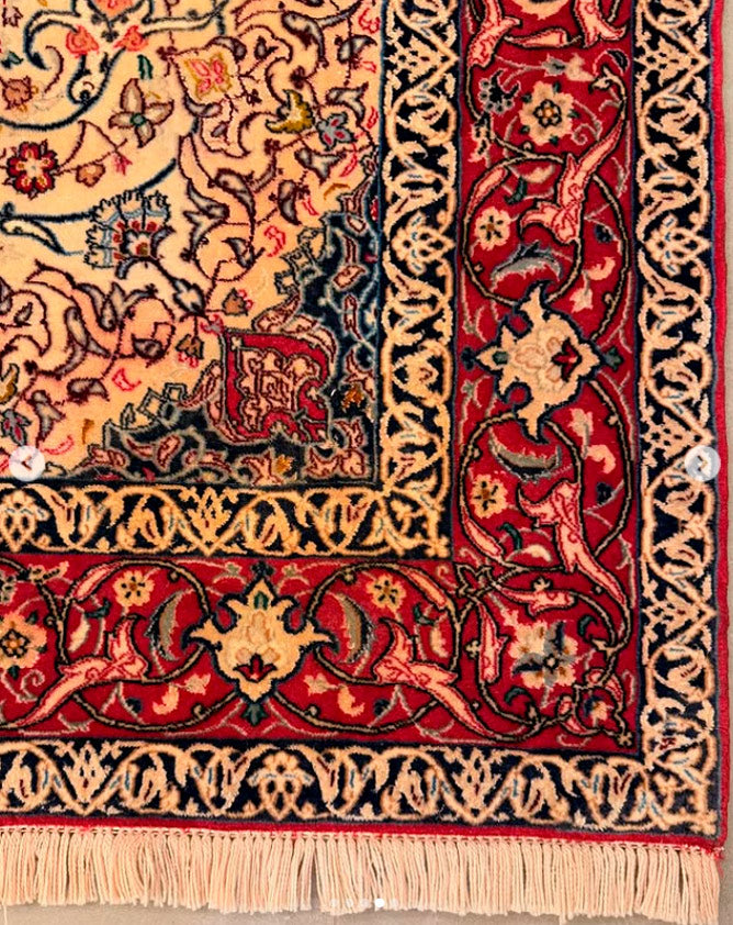 Tapete Persa Isfahan – Elegância Clássica Iraniana  184×113cm