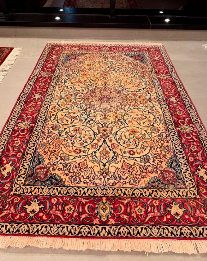Tapete Persa Isfahan – Elegância Clássica Iraniana  184×113cm