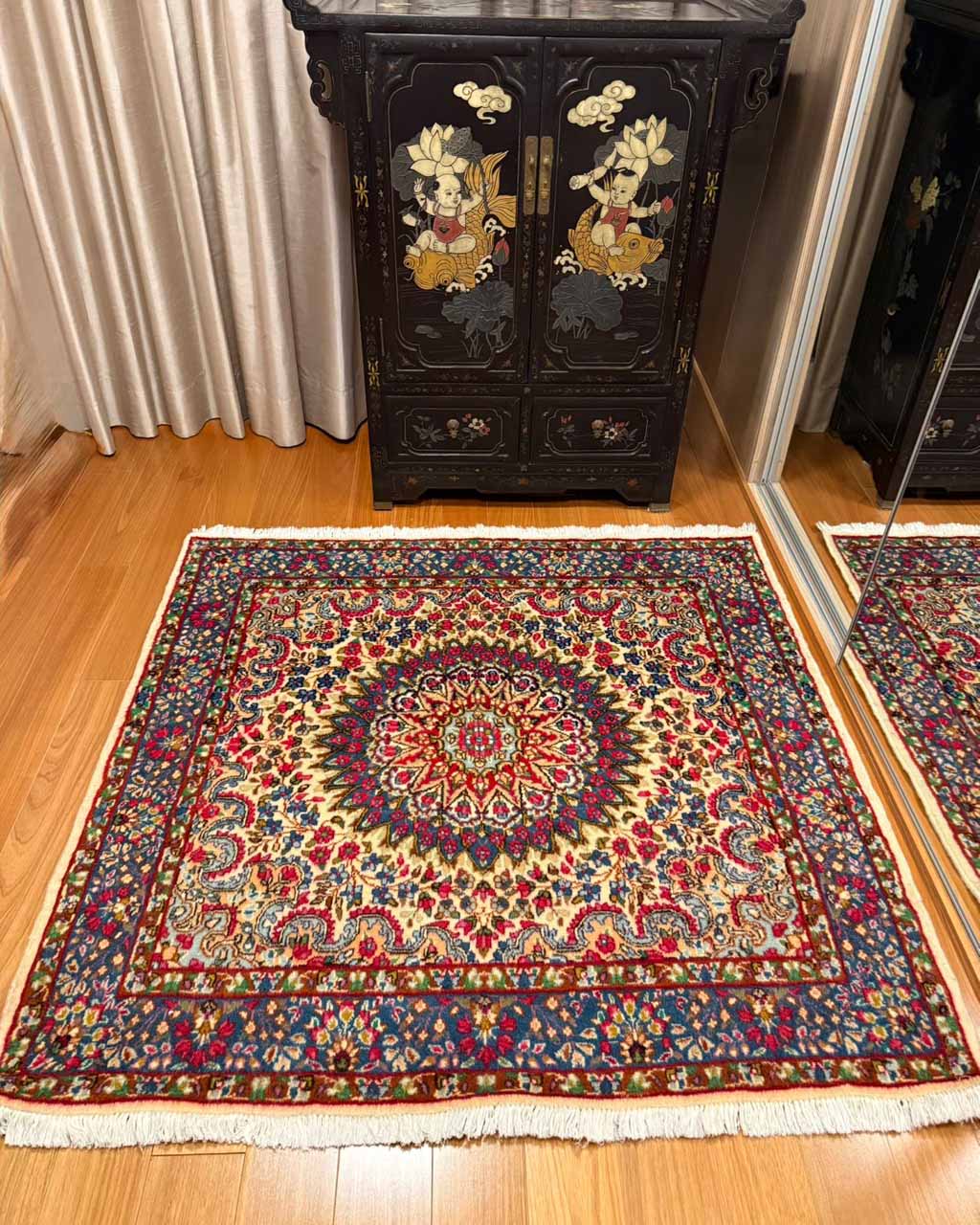 Tapete Persa Kirman 1,50×1,45m