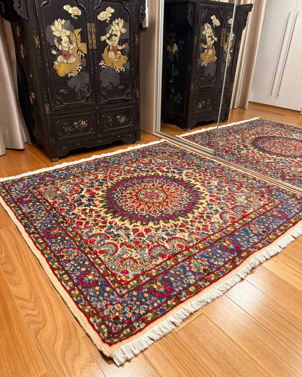 Tapete Persa Kirman 1,50×1,45m