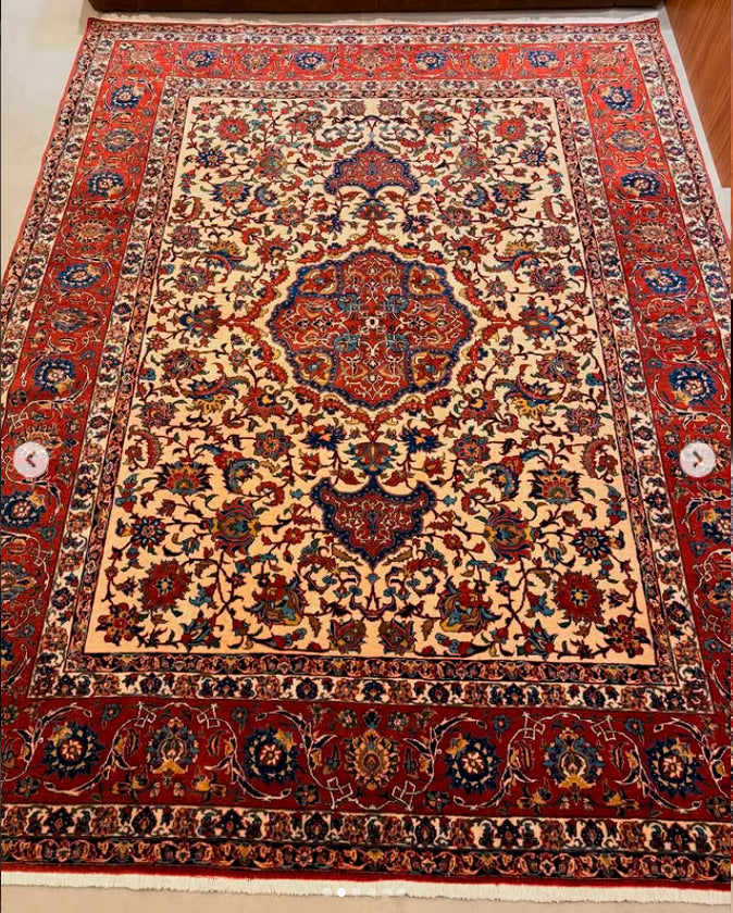 Tapete Persa Najafabad - Clássico Iraniano de Grande Porte 360×215cm