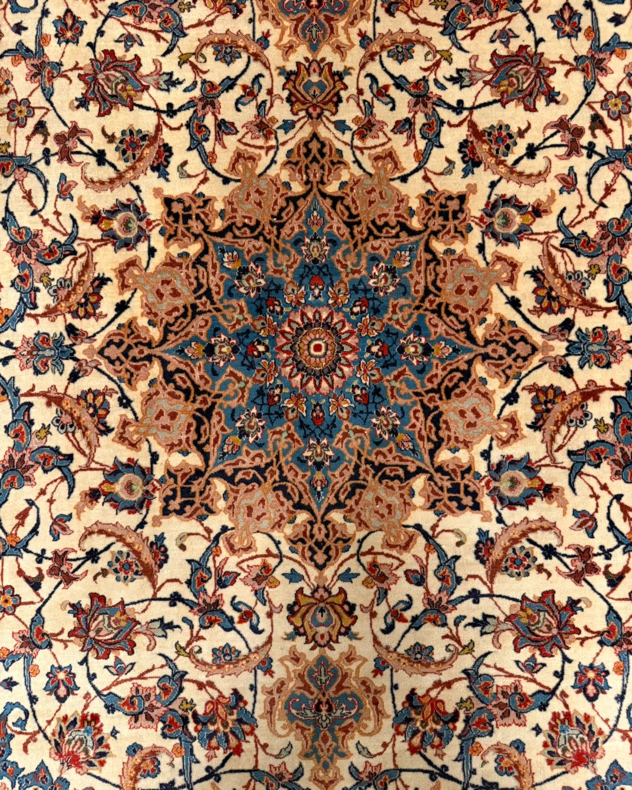 Tapete Persa Isfahan (Obra-Prima da Tapeçaria) 170x102cm