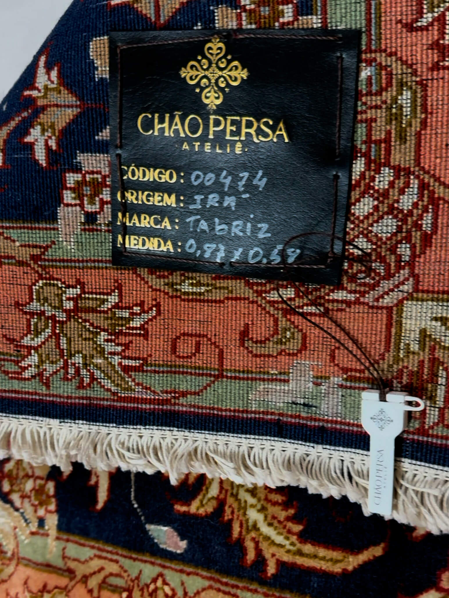 Par de Tapetes Tabriz 87x58cm (cada)