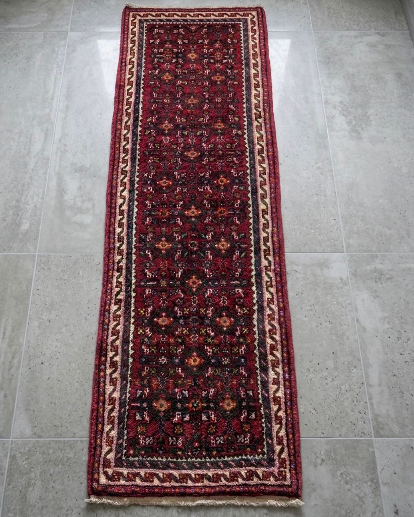 Passadeira Persa Hosseinabad - Charme Tribal Atemporal 202 × 70cm