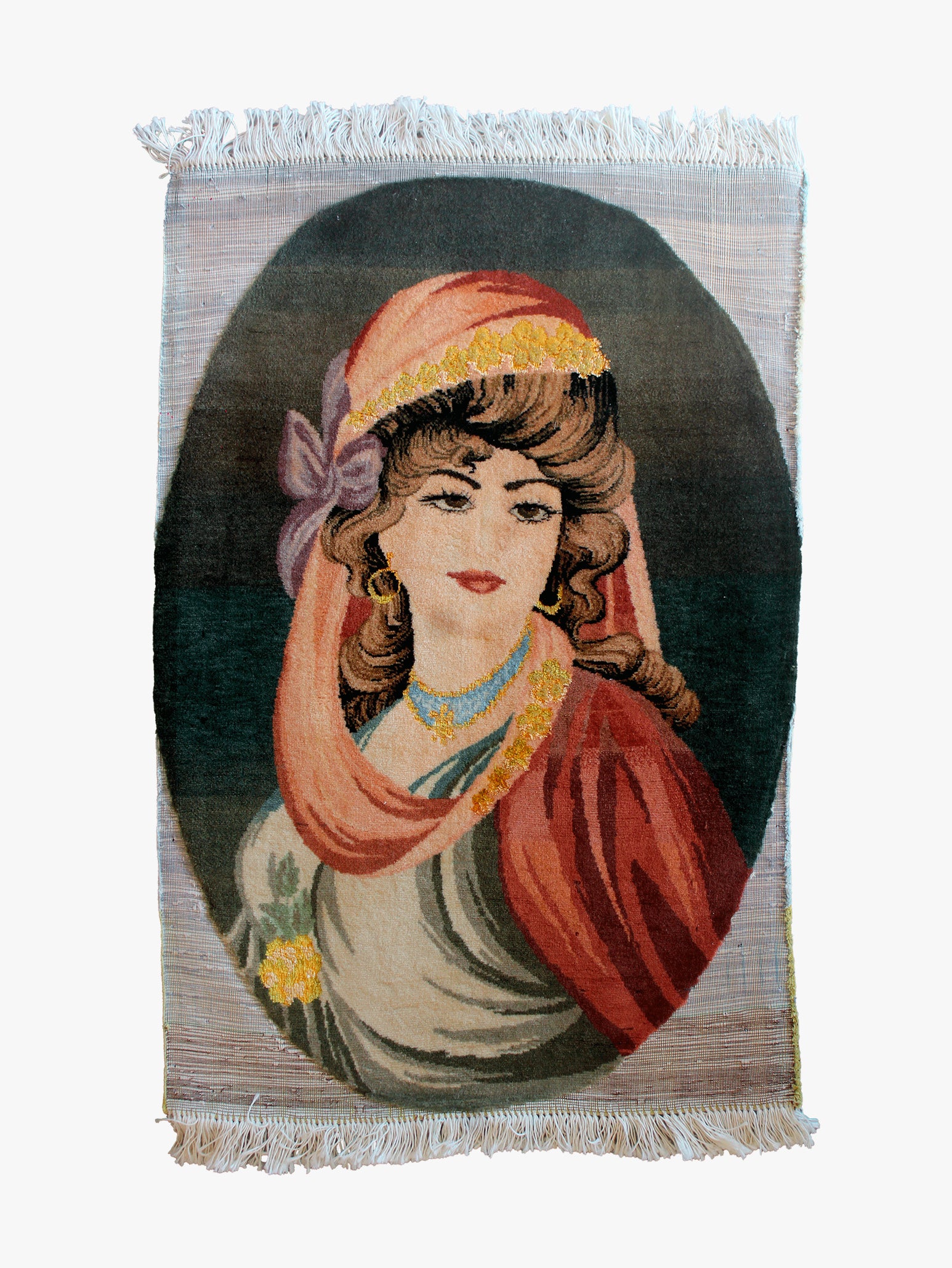 Painel Persa Tabriz – Retrato Feminino Clássico