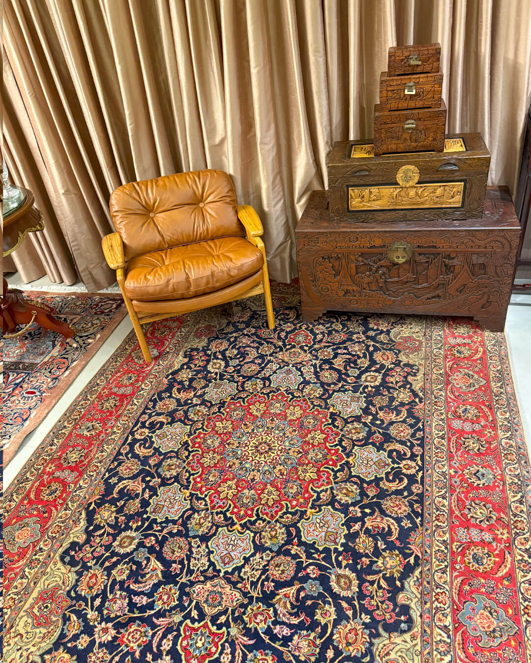 Tapete Persa Isfahan (Assinado) 306x204cm  (VENDIDO)