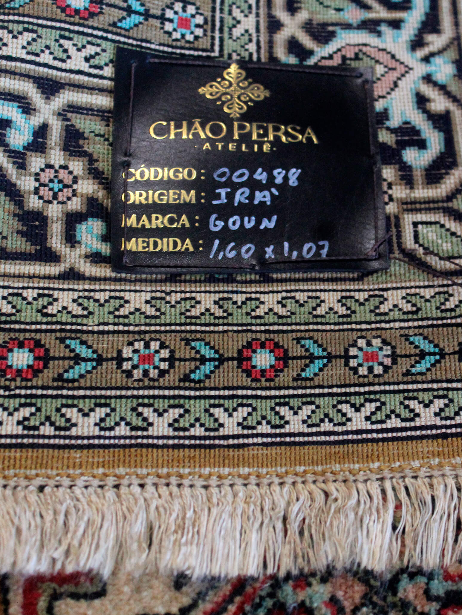 Tapete Persa Ghom de Seda 160x107cm