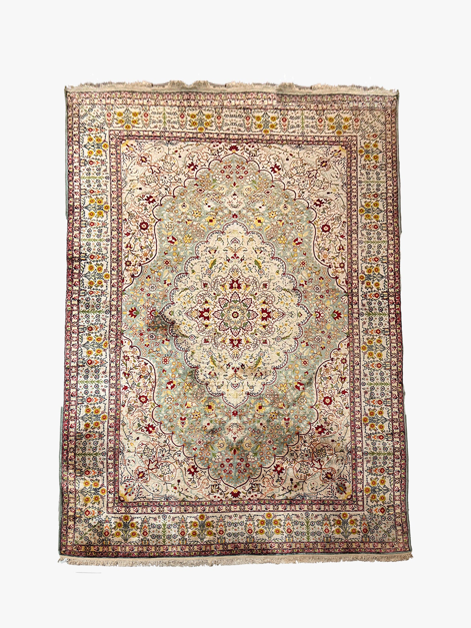Tapete Persa Qon em Seda 297x198cm