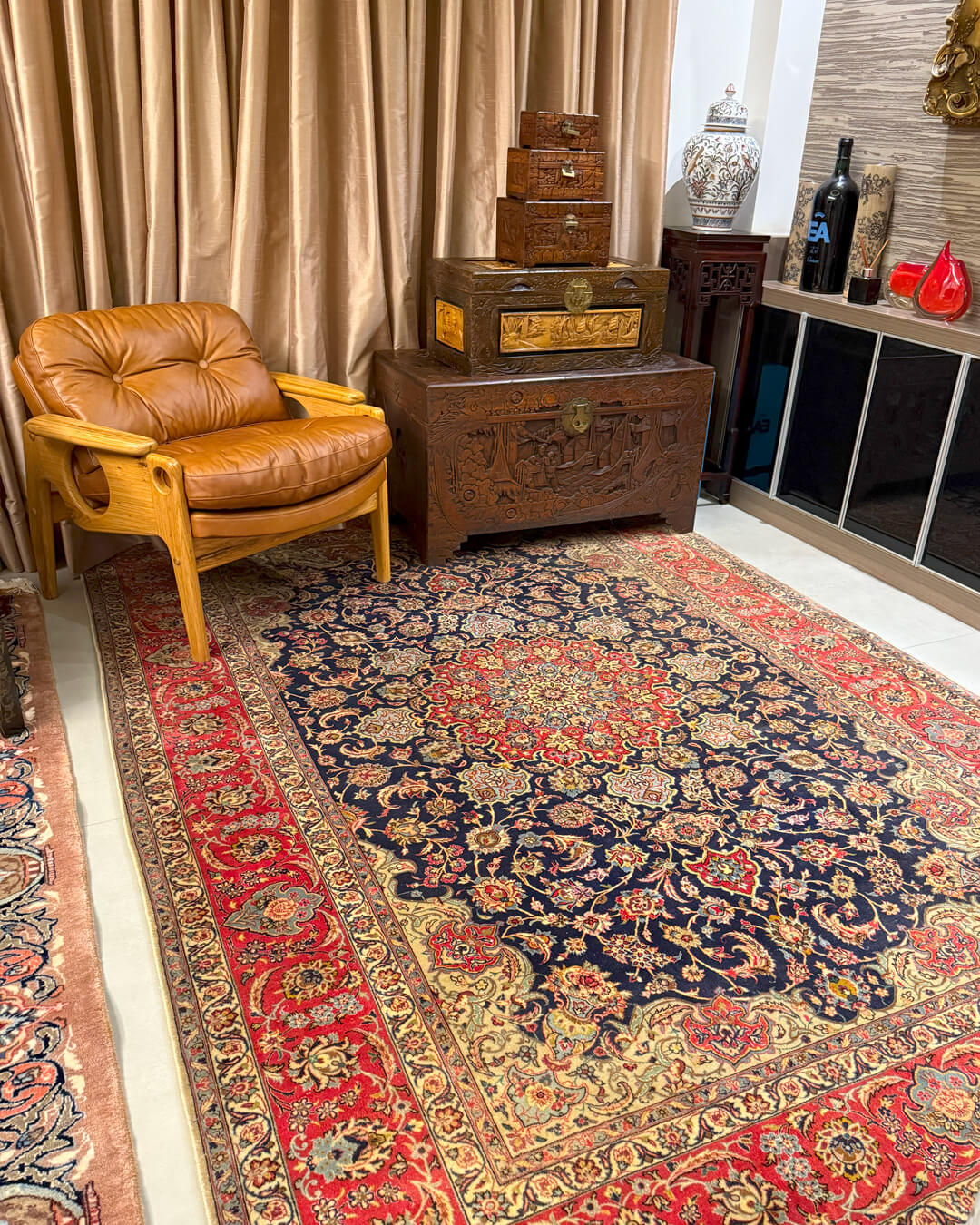 Tapete Persa Isfahan (Assinado) 306x204cm  (VENDIDO)
