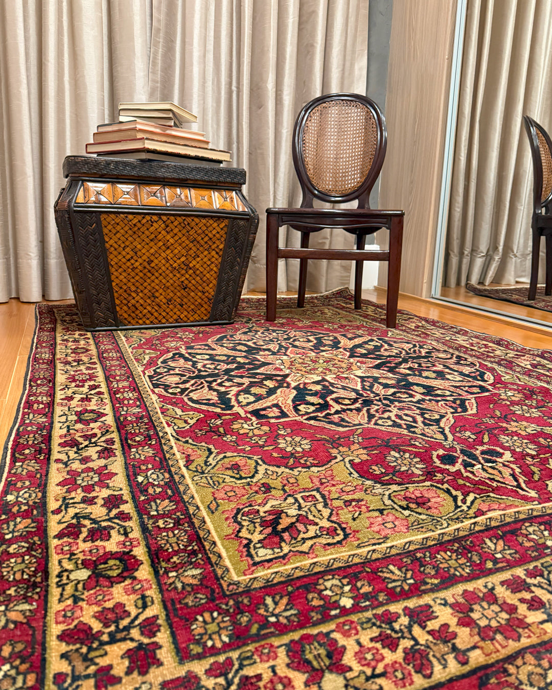 Tapete Persa Najafabad Antigo (estilo Isfahan) 173x126cm