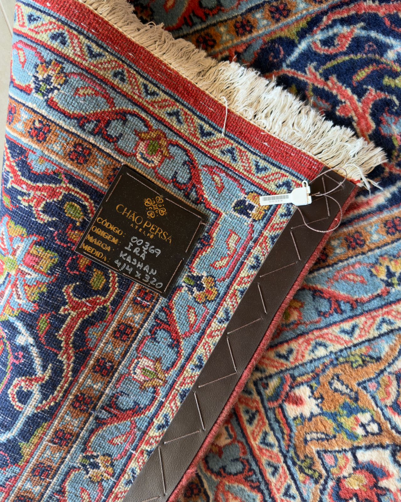 Tapete Persa Kashan Assinado - 4,14×3,20m