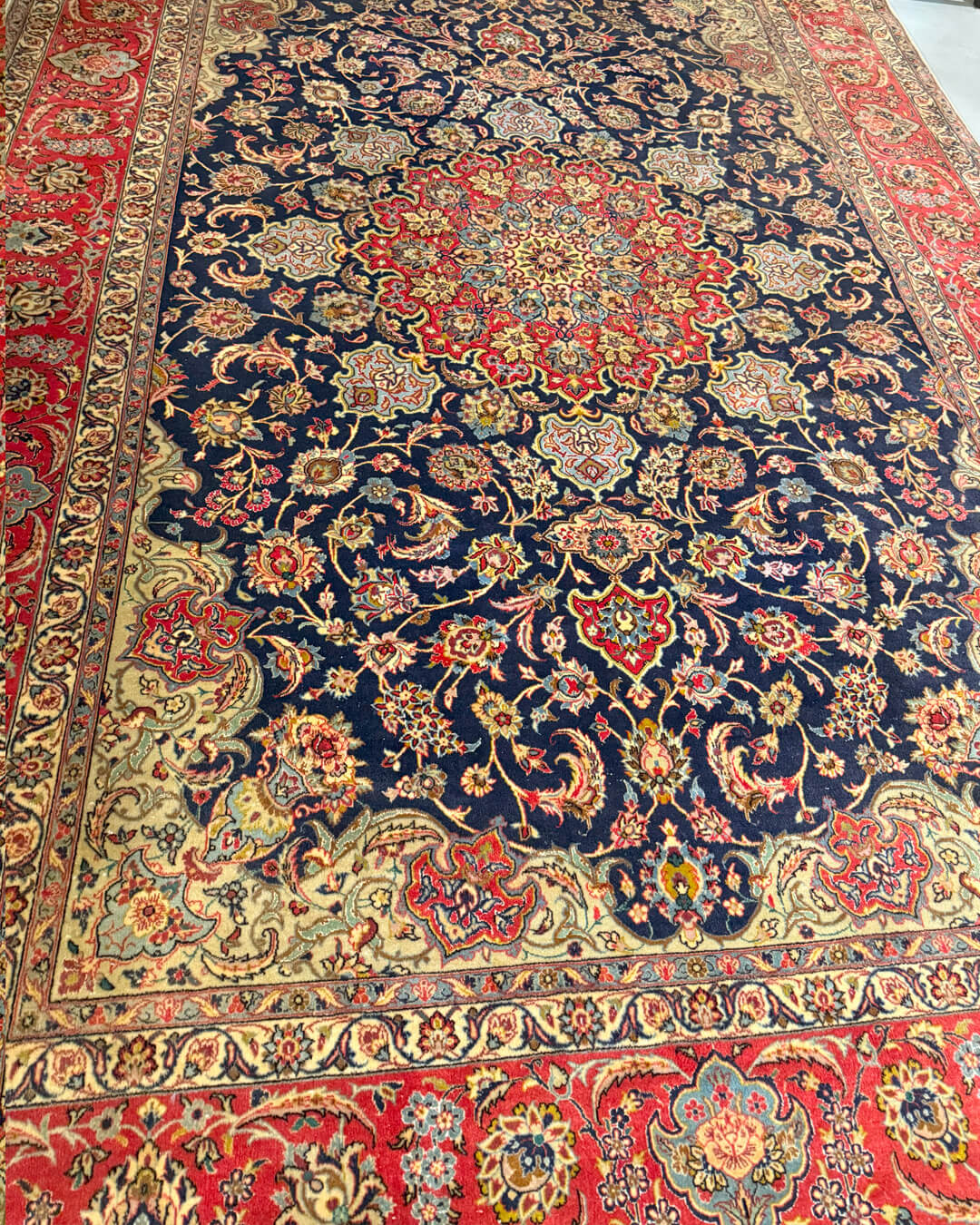 Tapete Persa Isfahan (Assinado) 306x204cm  (VENDIDO)