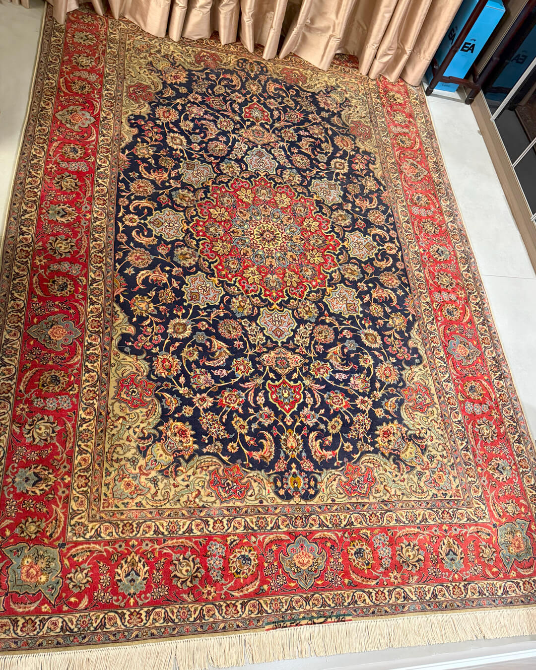 Tapete Persa Isfahan (Assinado) 306x204cm  (VENDIDO)