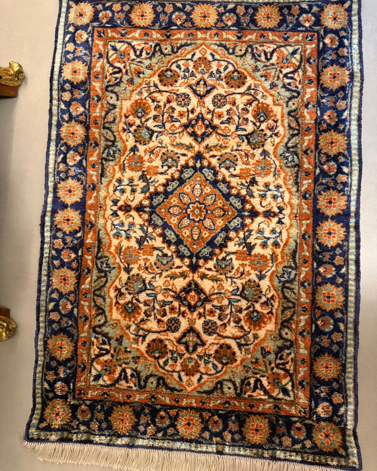 Tapete Ghom em Lã e Seda  90x40cm