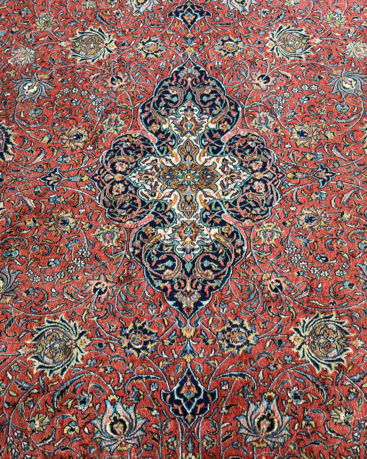 Tapete Persa Kashan Assinado - 4,14×3,20m