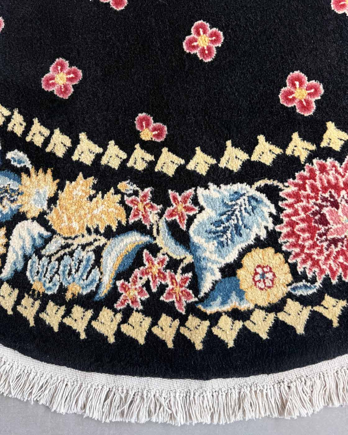 Tapete Chinês Redondo Floral Imperial - 2,80 m