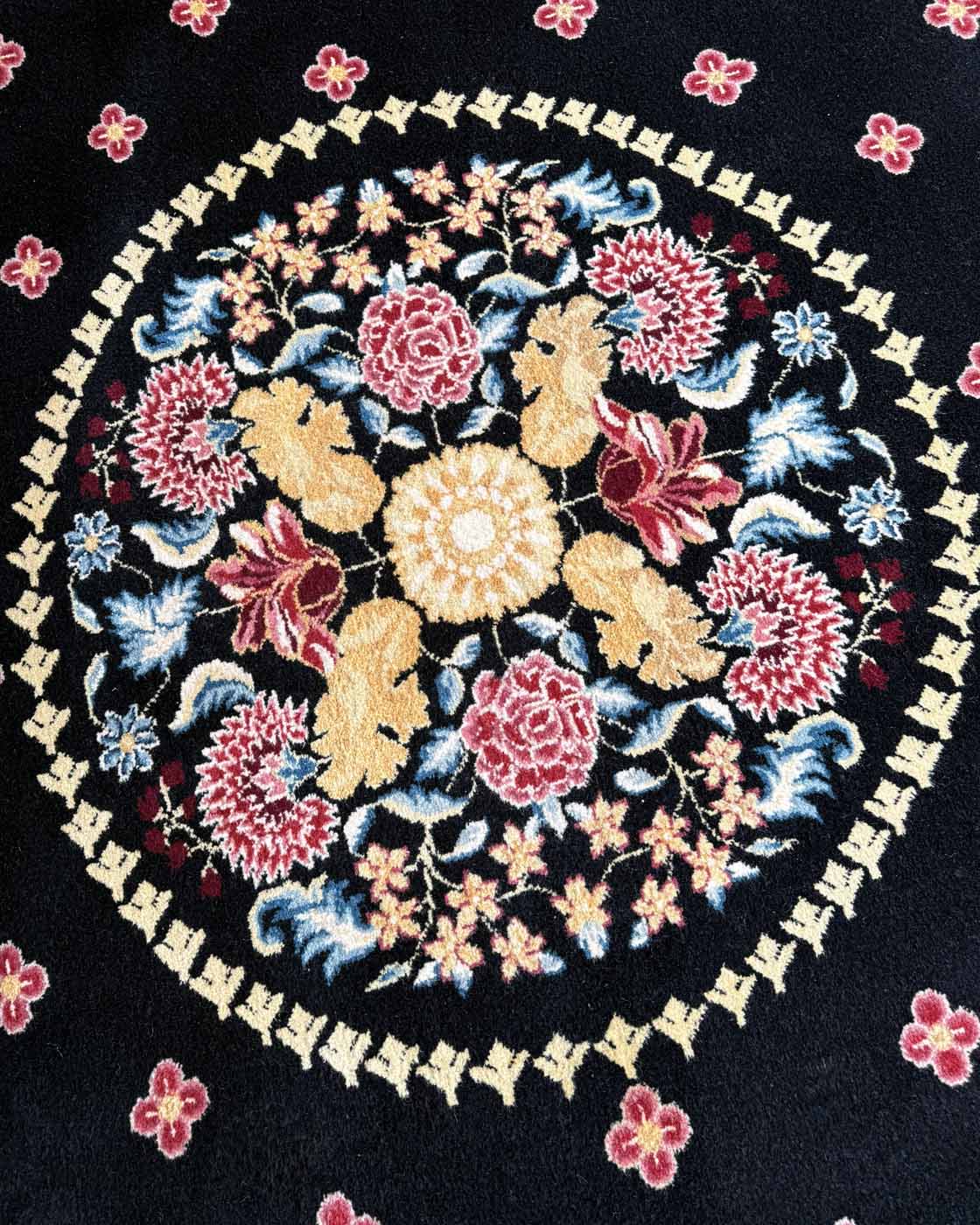 Tapete Chinês Redondo Floral Imperial - 2,80 m