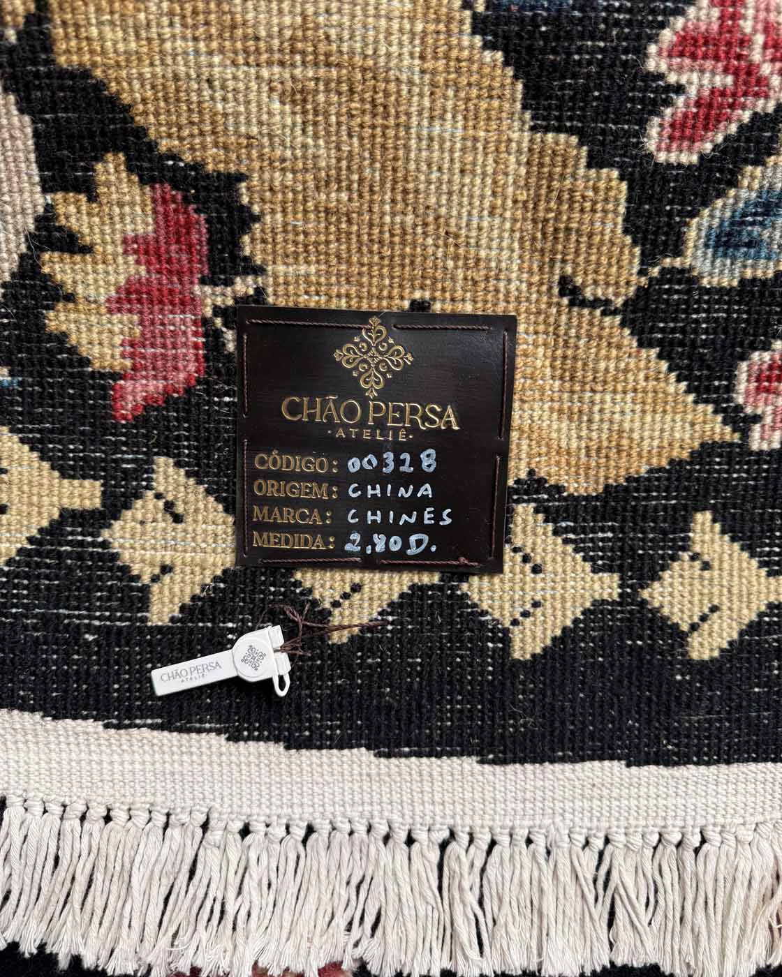 Tapete Chinês Redondo Floral Imperial - 2,80 m