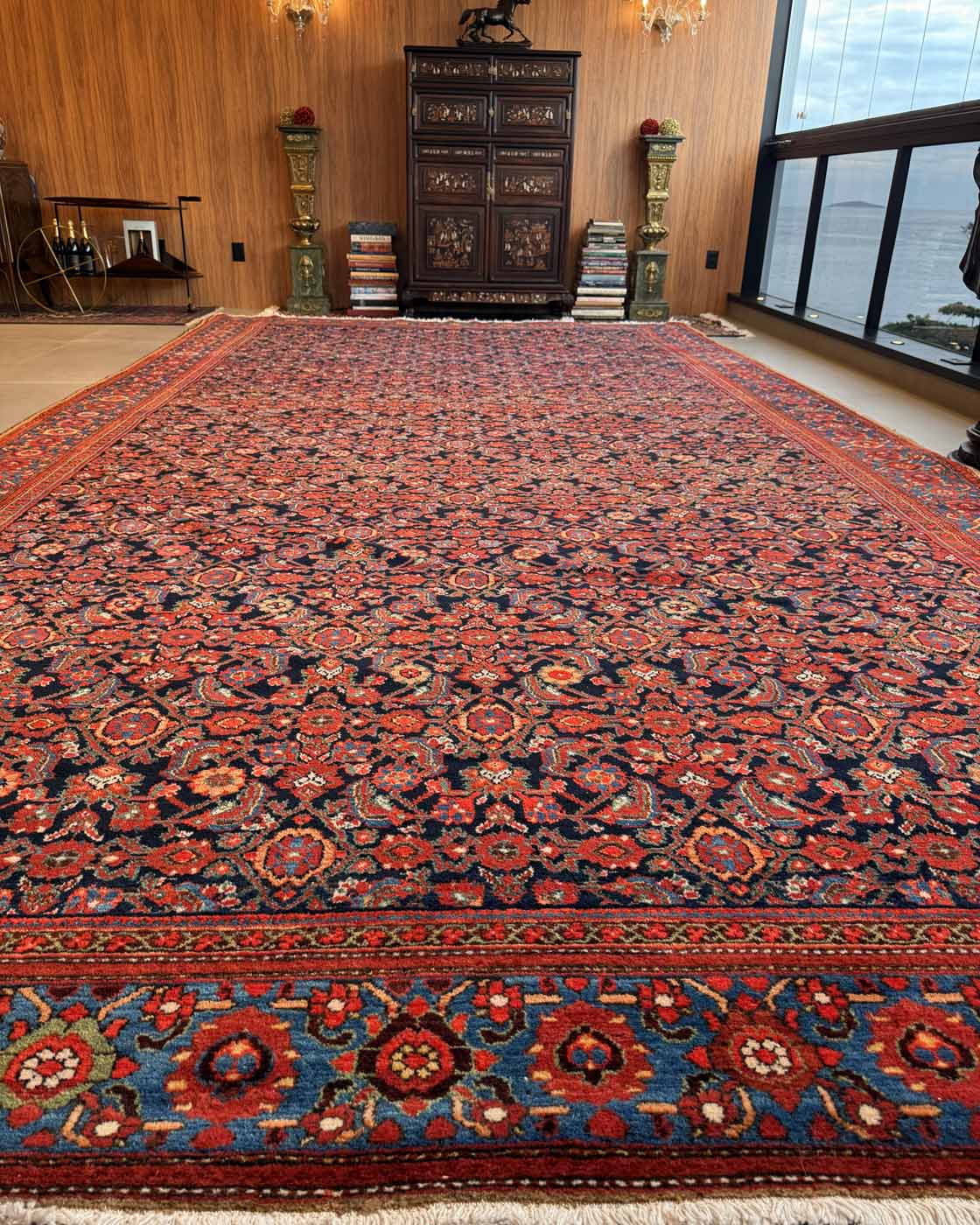 Tapete Persa Feraghan Palaciano – Clássico Floral 5,90 × 3,10 m