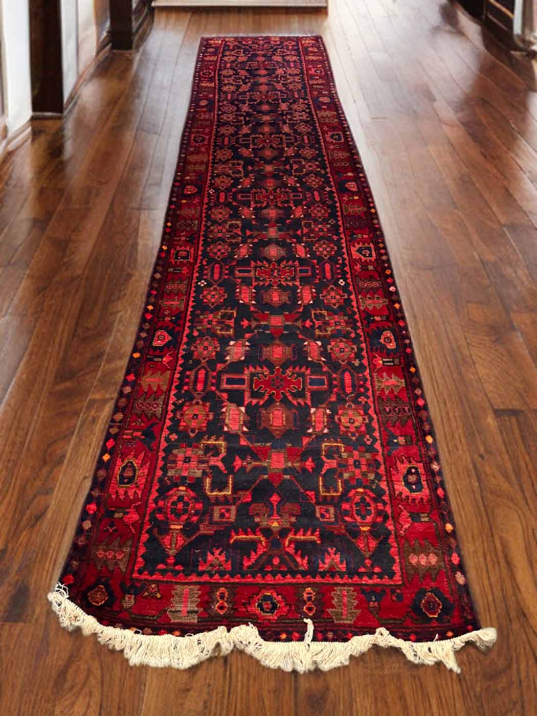 Passadeira Persa Hamadan Antiga – 5,15 × 1,12 m