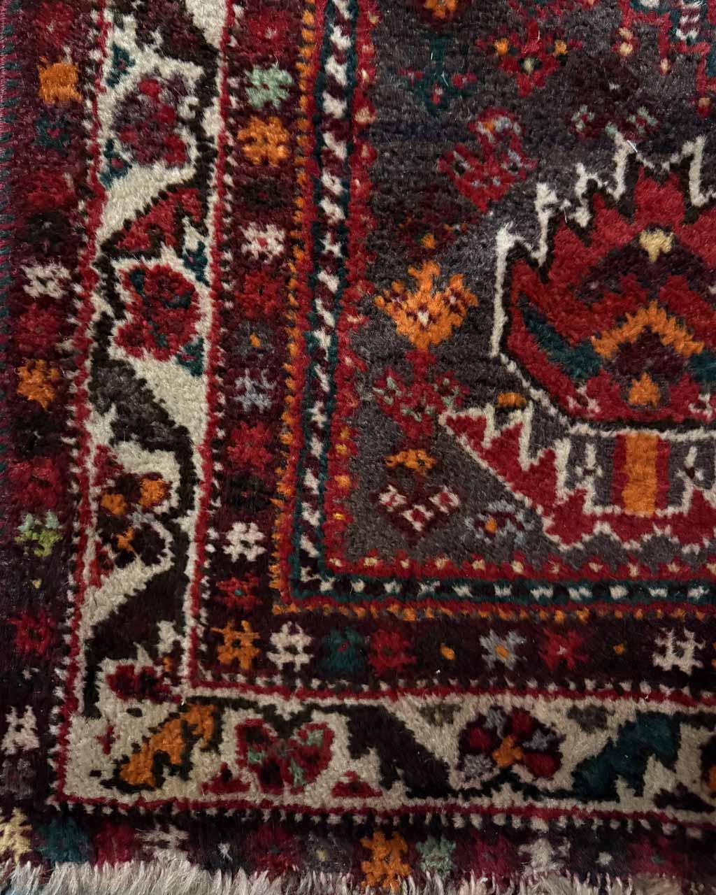 Tapete Persa Shiraz (Autenticidade Tribal do Sul do Irã) - 2,95 × 2,10 m