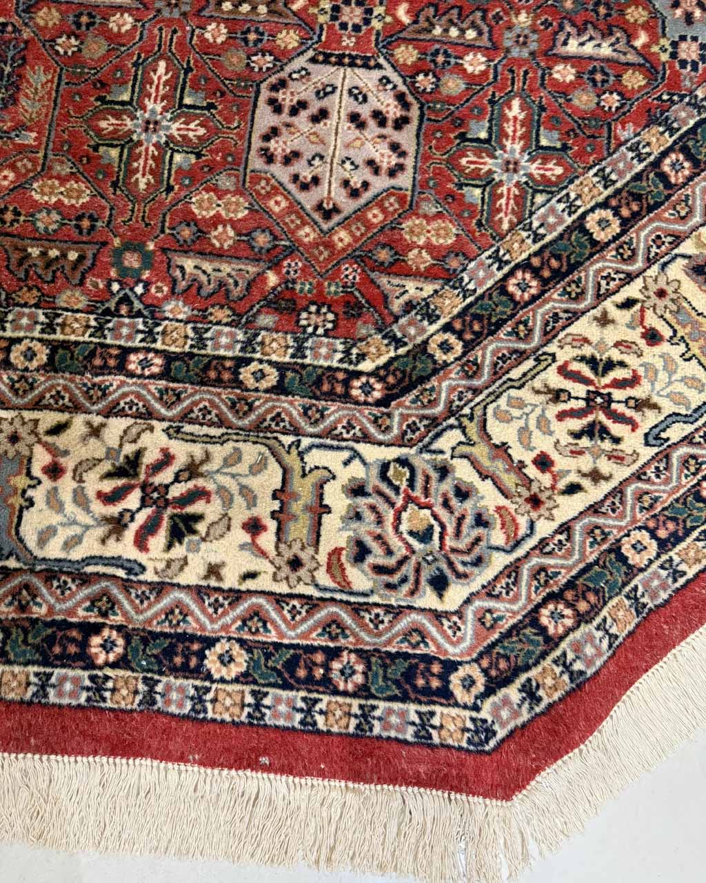 Tapete Persa Tabriz Octogonal (Raridade Excepcional) - 2,84 m