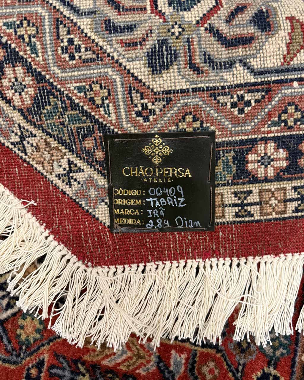 Tapete Persa Tabriz Octogonal (Raridade Excepcional) - 2,84 m