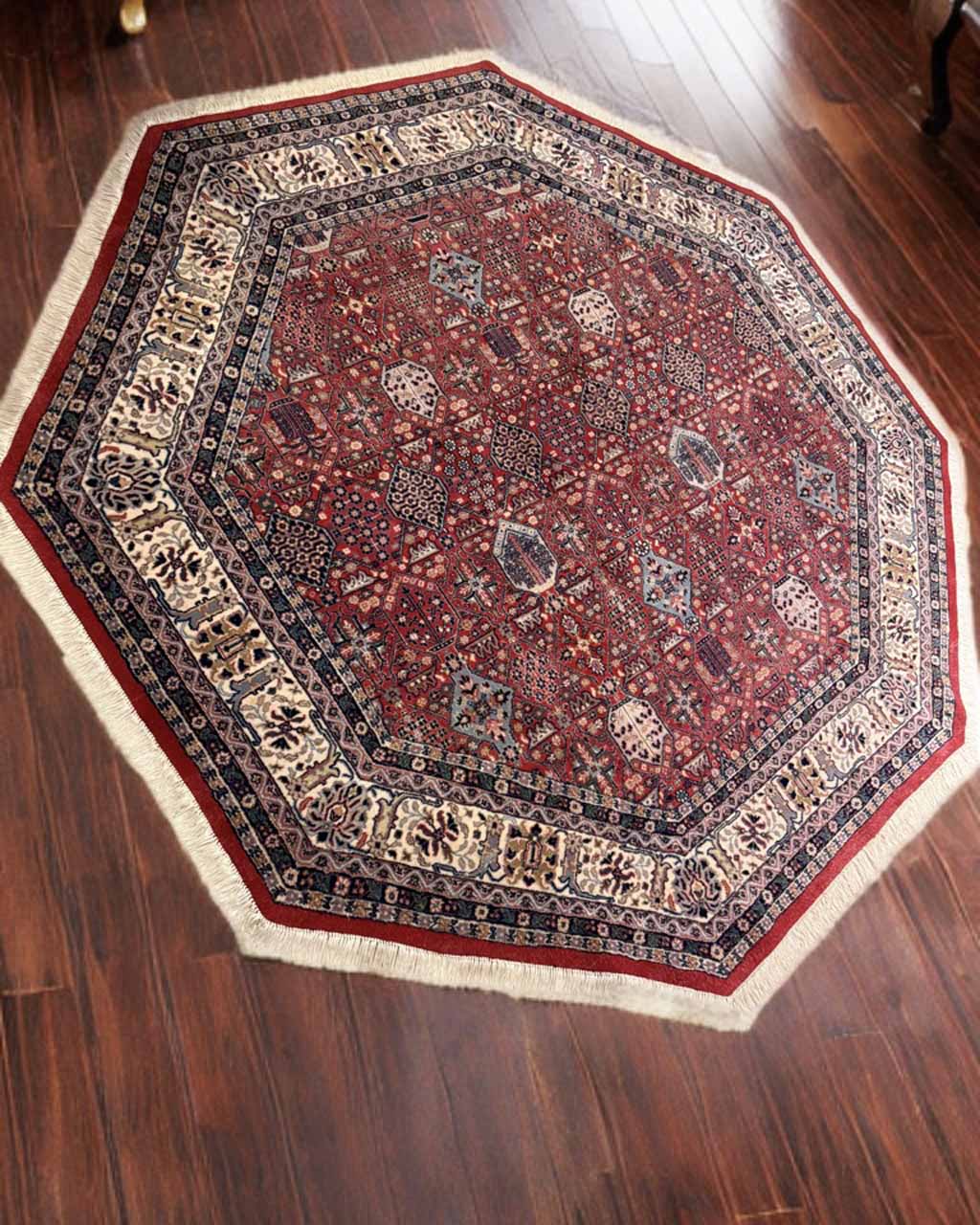 Tapete Persa Tabriz Octogonal (Raridade Excepcional) - 2,84 m