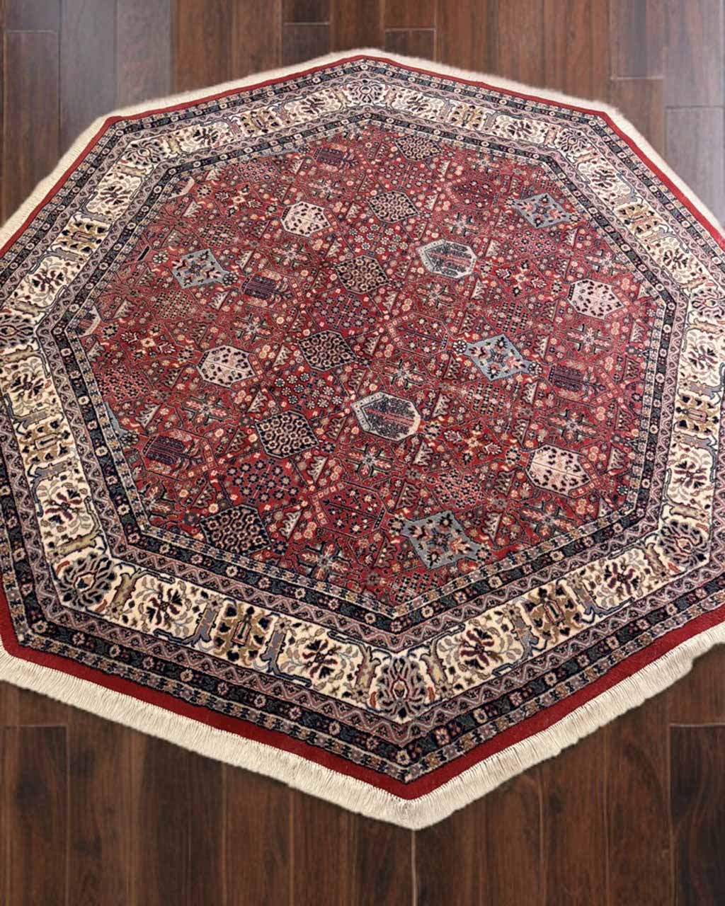 Tapete Persa Tabriz Octogonal (Raridade Excepcional) - 2,84 m