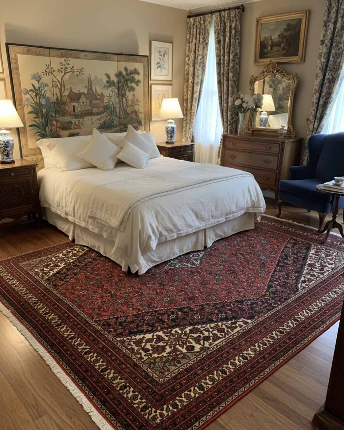 Tapete Persa Houssinabad - 4,00 × 3,00 m