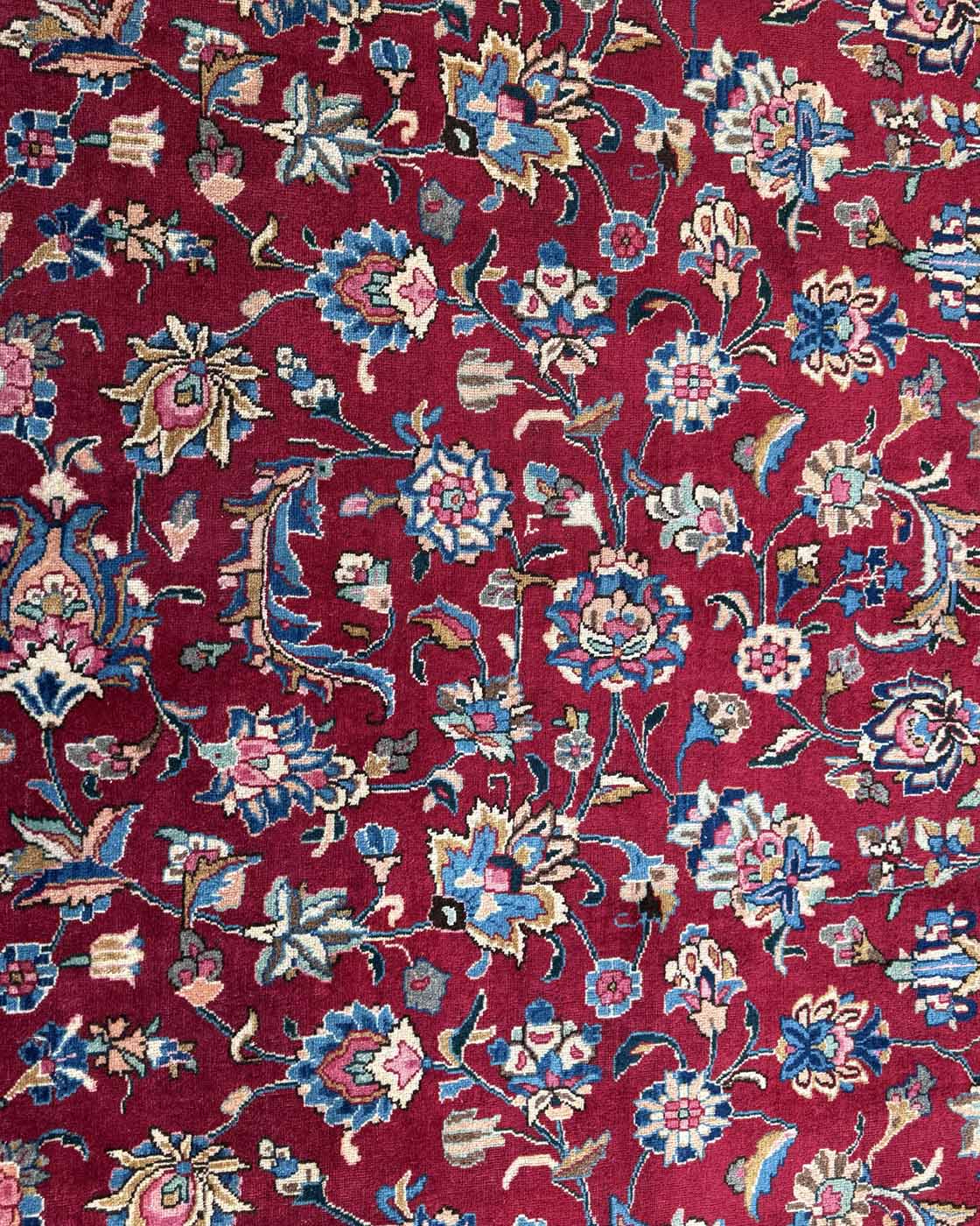 Tapete Persa Kirman Clássico Floral - 4,67 × 3,50 m