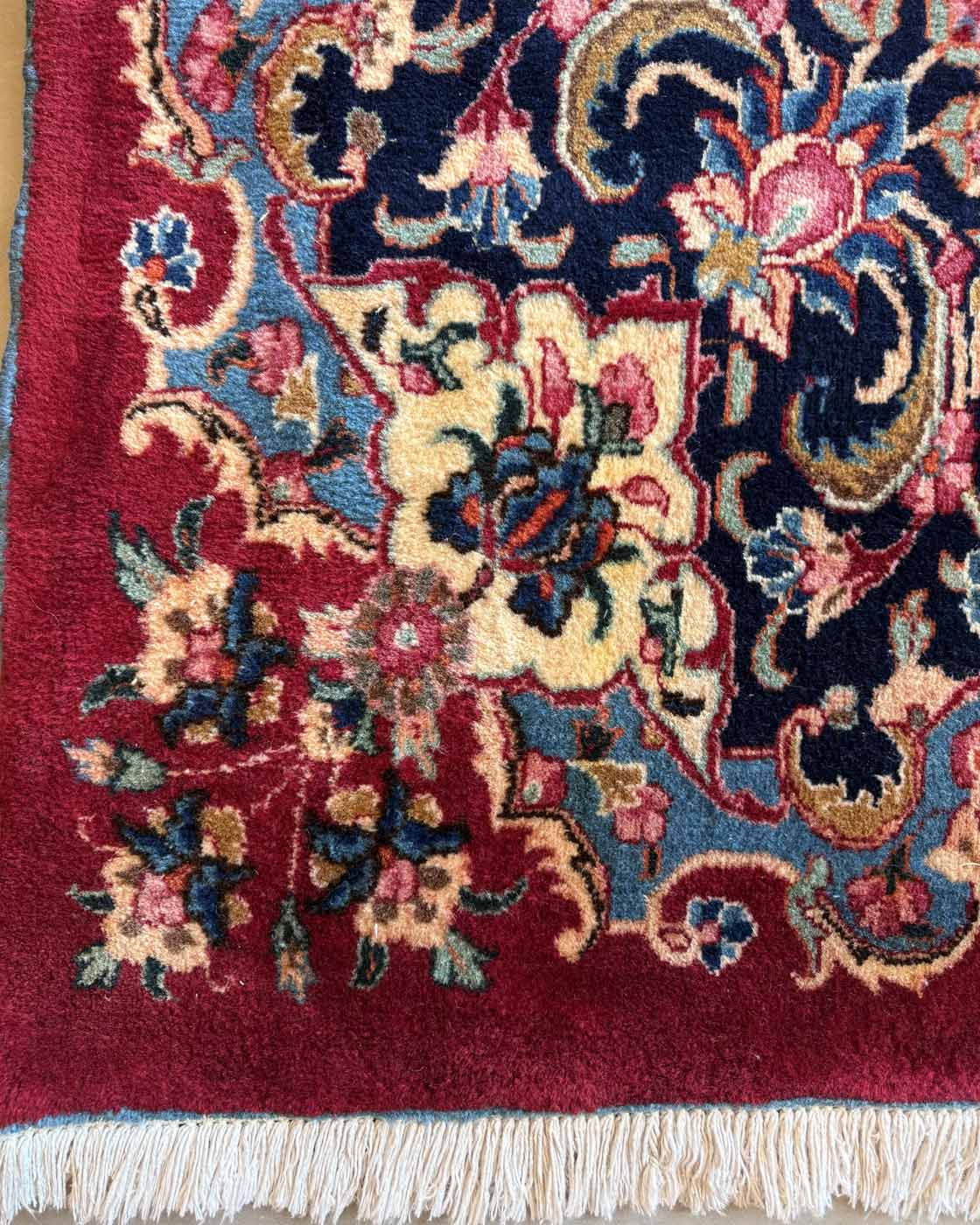 Tapete Persa Kirman Clássico Floral - 4,67 × 3,50 m