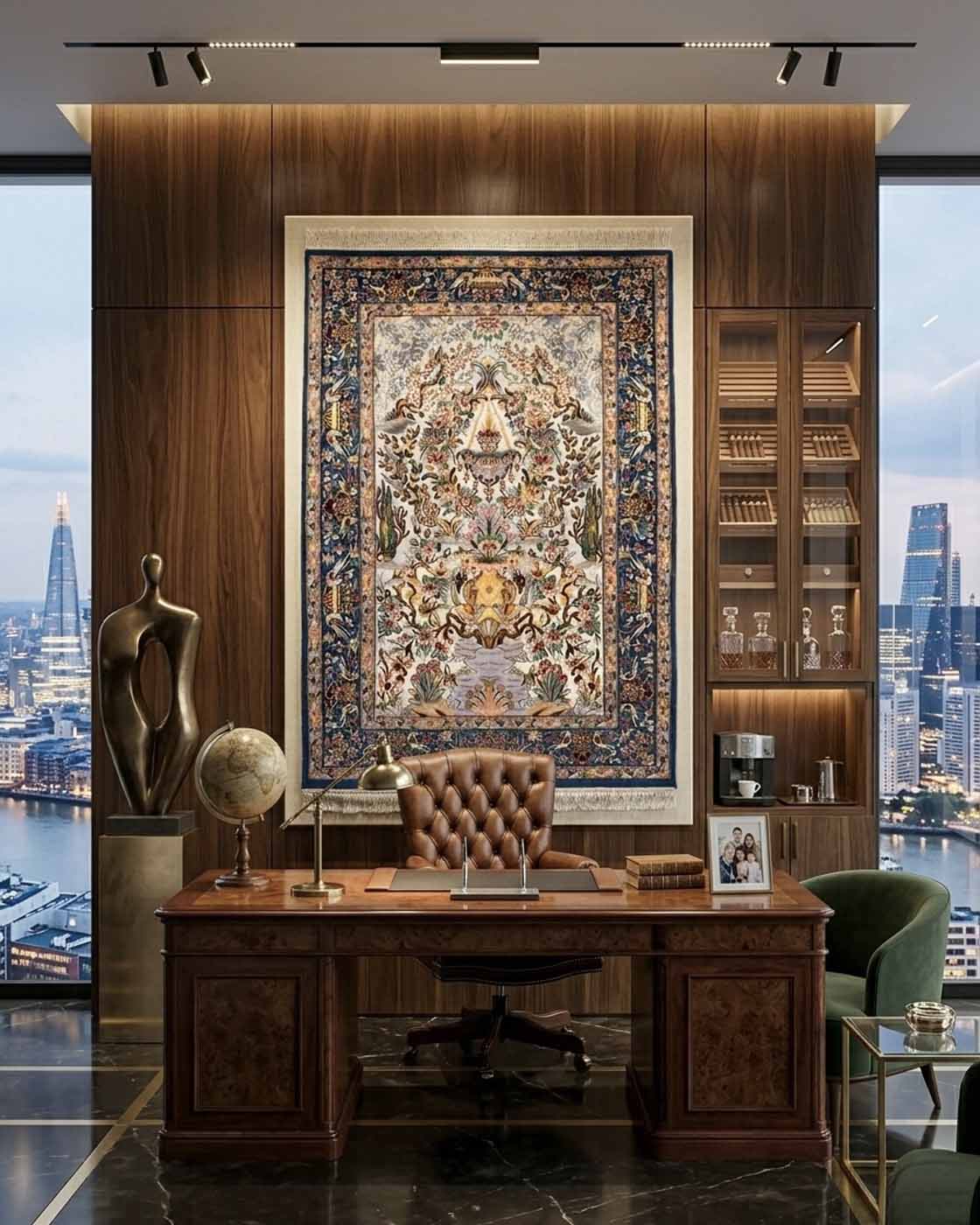 Tapete Persa Isfahan Assinado 160×110cm