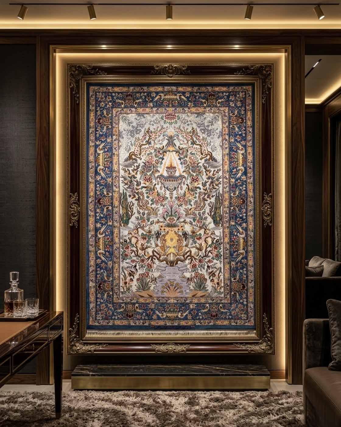 Tapete Persa Isfahan Assinado 160×110cm