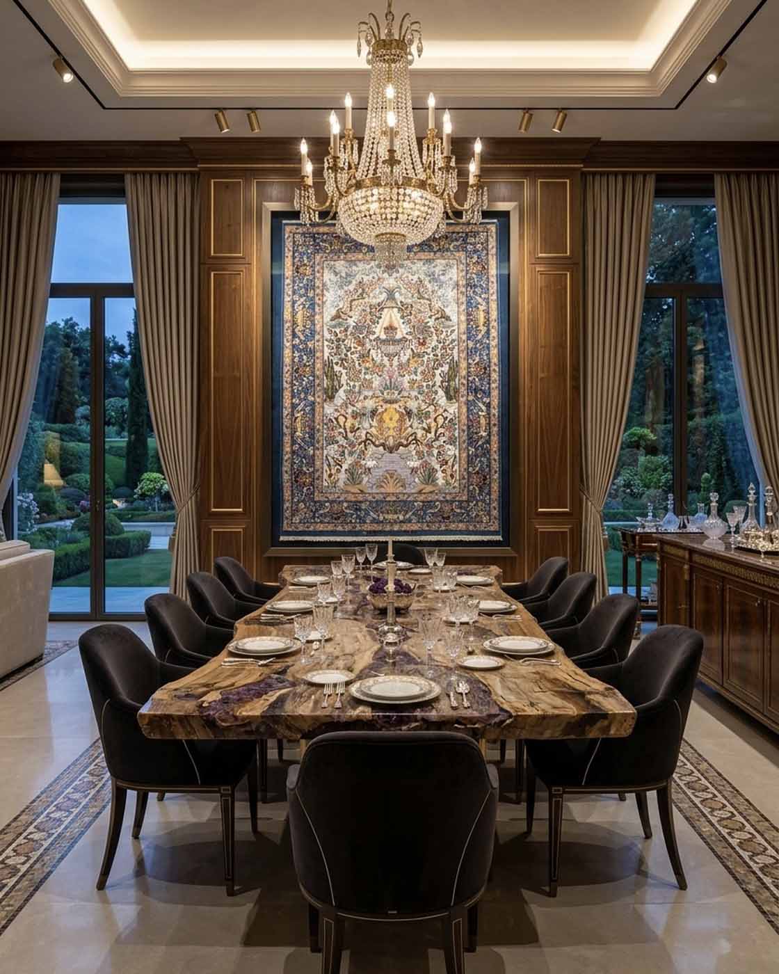 Tapete Persa Isfahan Assinado 160×110cm