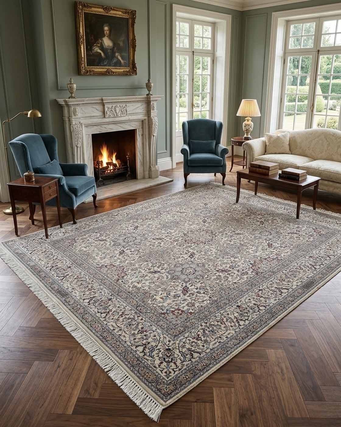 Tapete Persa Nain Habibian Assinado 300×330cm