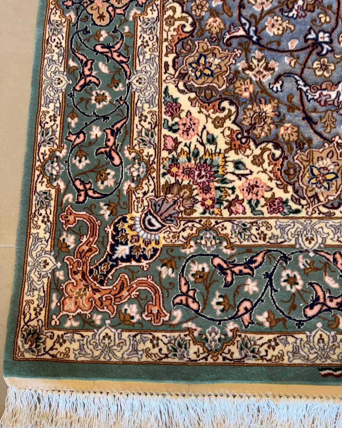 Tapete Persa Isfahan Assinado Davari 160×110cm