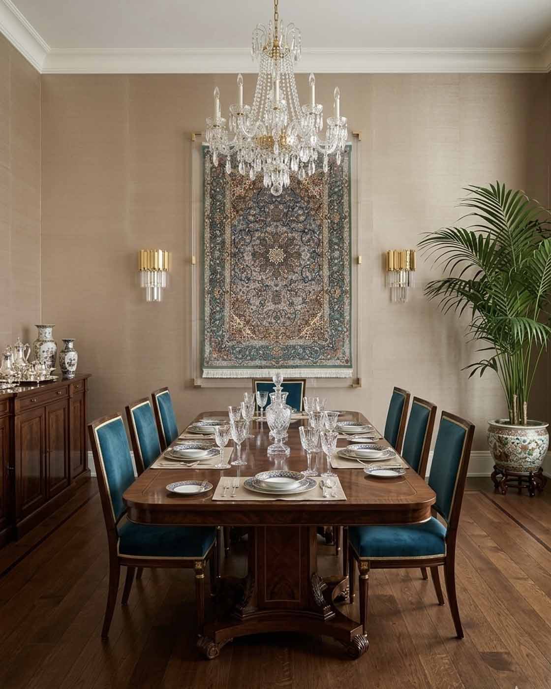 Tapete Persa Isfahan Assinado Davari 160×110cm